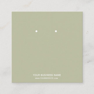 Cartes de Présentation de Boucles d'Oreilles de Bi