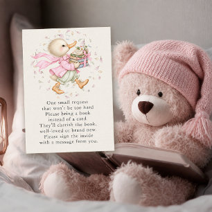 Cartes de présentation pour livres pour bébé fille