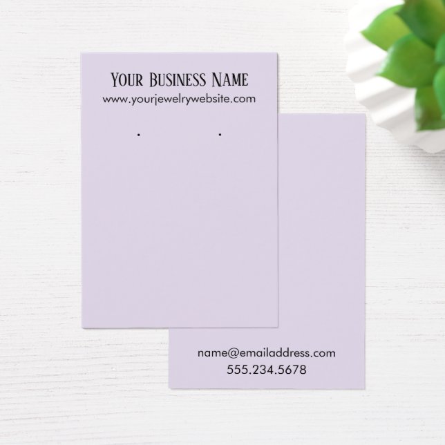 Cartes de présentation pour porte-oreilles en lava (Bureau)