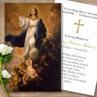 Cartes de prière | Assomption Marie avec Croix