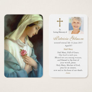 Cartes de prière Ave Maria