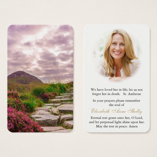 Cartes de prière | Belle Irlande (Devant & derrière)