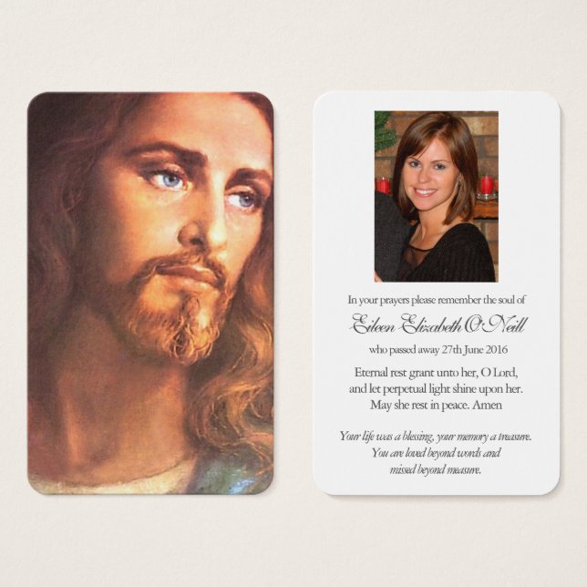 Cartes de prière | Christianisme (Devant & derrière)