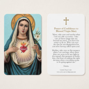 Cartes de prière   Coeur sacré 1