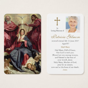 Cartes de prière Coronation de la Vierge