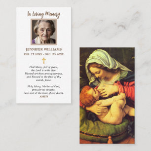 Cartes de prière Madonna et Enfant par Andrea Sola