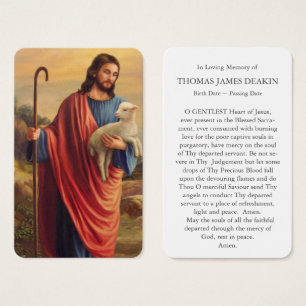 Cartes de prière   Mouton perdu