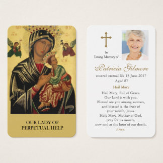 Cartes de prière | Notre Dame Perpetual Help