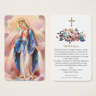 Cartes de prière Reine Sainte-Salut