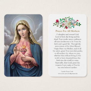 Cartes de prière Sacred Heart 020