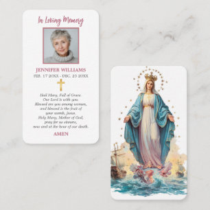 Cartes de prière Stella Maris Notre Dame Étoile de