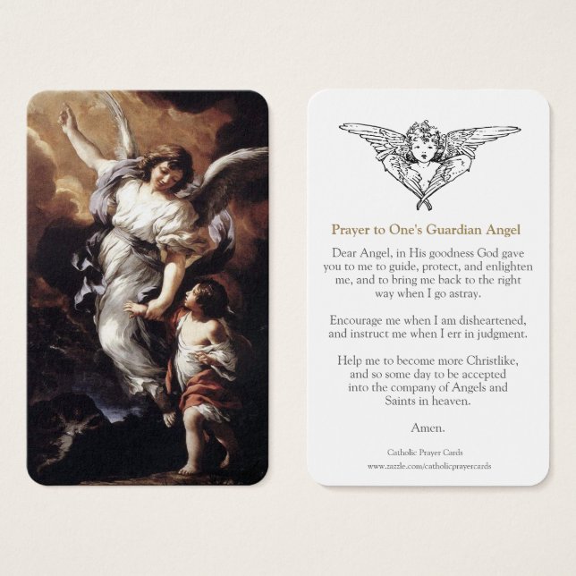 Cartes de prière | The Guardian Angel 01 (Devant & derrière)