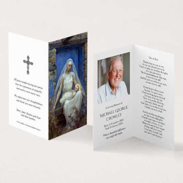 Cartes de prières catholiques | Alma Mater (Inside and Outside)