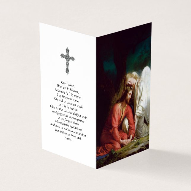 Cartes de prières catholiques | Armoiries d'un ang (Extérieur)