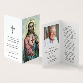 Cartes de prières catholiques | Coeur doux Jésus
