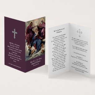 Cartes de prières catholiques   Coronation