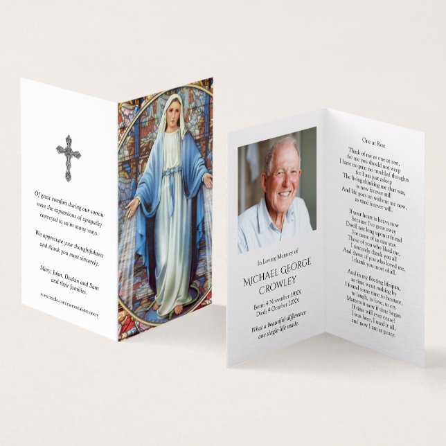 Cartes de prières catholiques | Hail Mary (Inside and Outside)