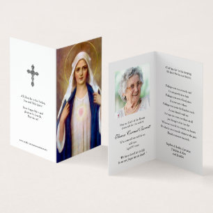 Cartes de prières catholiques Mère Marie 1