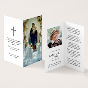 Cartes de prières catholiques Vierge et anges