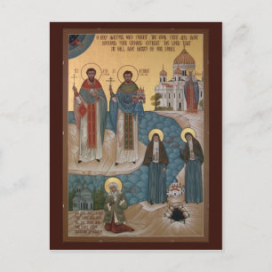 Cartes de prières pour les martyrs et les fous