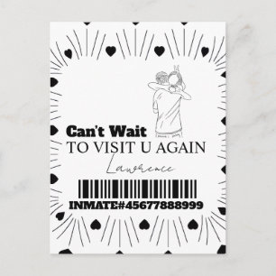 Cartes de prison Visite à distance pour couples