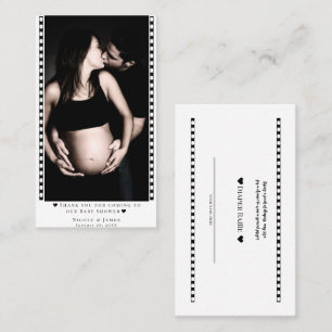 Cartes de prix photo du Baby shower de calculette 