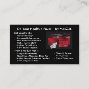 Cartes de produit de MaxGXL