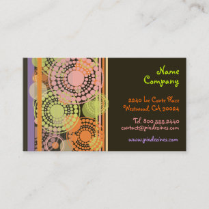 Cartes de profil de conception rétro