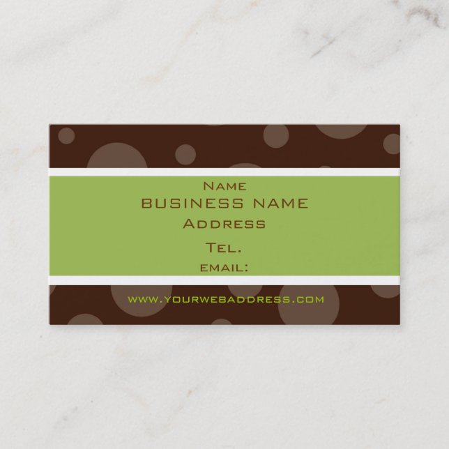 cartes de profil de la bulle de chocolat à la ment (Devant)