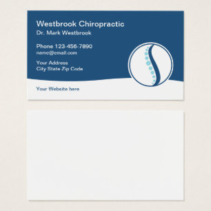 Cartes de profil de l'entreprise moderne Chiroprac