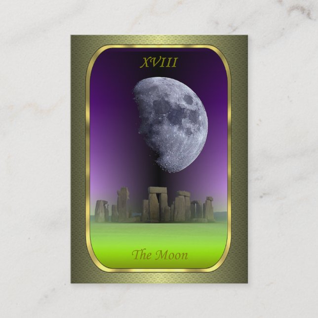 Cartes de profil de tarot - la lune (Devant)