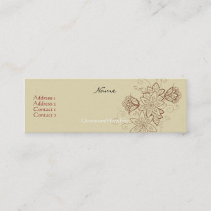 Cartes de profil de tatouage de tulipe (sable)