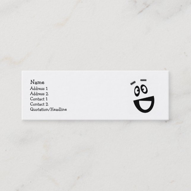 Cartes de profil de visage amusantes (Devant)