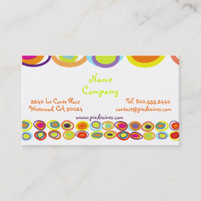 Cartes de profil des oeufs, formes organiques colo (Devant)