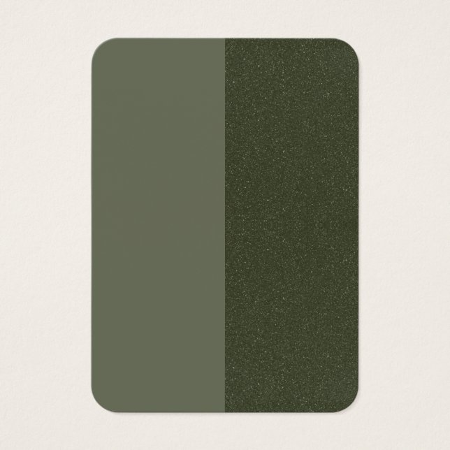 Cartes de profil en vrac Moss Green double finitio (Devant)