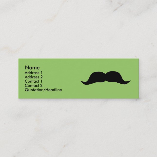 Cartes de profil instantanées de la moustache (Devant)