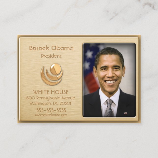 Cartes de profil personnalisées Executive VIP Gold (Devant)