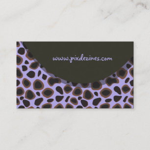 Cartes de profil Retro Cheetah Skin motif