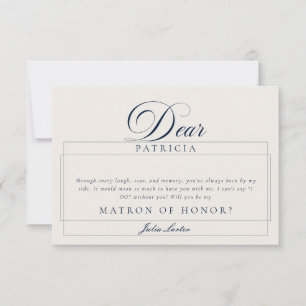 Cartes de Proposition de Demoiselle d'Honneur Clas