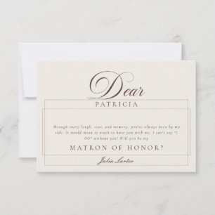 Cartes de Proposition de Demoiselle d'Honneur en I
