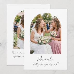 Cartes de Proposition de Photo de Demoiselle d'Hon