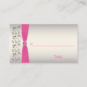 Cartes de puces rose, noire et argent