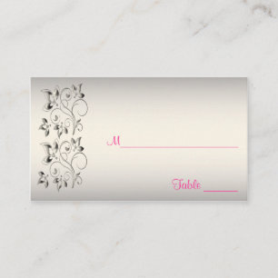 Cartes de puces rose, noire et argent