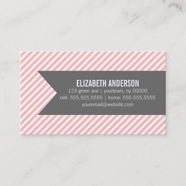 Cartes de rappel sociales en rose (Devant)