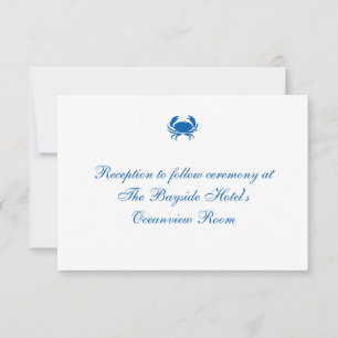 Cartes de réception de mariage "Seashore"