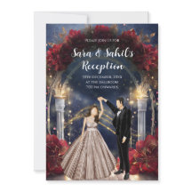 Cartes de réception indiennes Invitations Sangeet