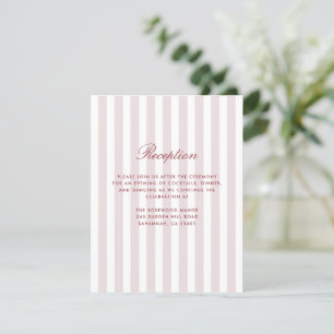 Cartes De Réception Modernes De Style Rose Vierge