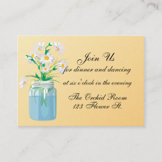 Cartes de réception pour les marguerites d'été