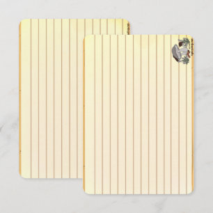 Cartes de recette de chenille et de champignon fig