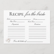 Cartes de recette Perles et Prosecco pour la marié